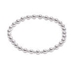 Pearl Sterling Grateful Pattern 4mm Bracelet