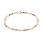 Pink Metallic Hope Joy 2mm Bead Bracelet
