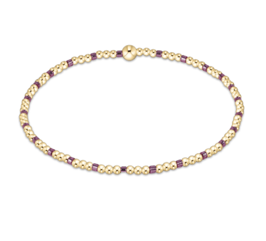 EGIRL Pink Metallic Hope Sincerity 2mm Bead Bracelet