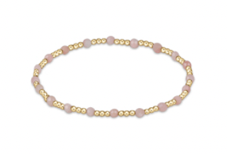 Enewton Pink Opal Gold Sincerity 3mm Bracelet