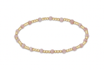 Pink Opal Gold Sincerity 3mm Bracelet