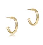 Round 0.5" Smooth 2mm Hoop Earrings