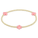 Signature Cross 2mm Pink Bracelet
