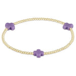 Signature Cross 2mm Purple Bracelet