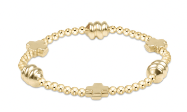 Signature Cross Gold Admire Gold 3mm Bracelet