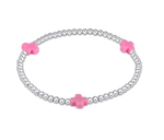 Signature Cross Sterling 3mm Bright Pink Bracelet