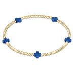 Enewton Signature Small Cross 2mm Cobalt Bracelet