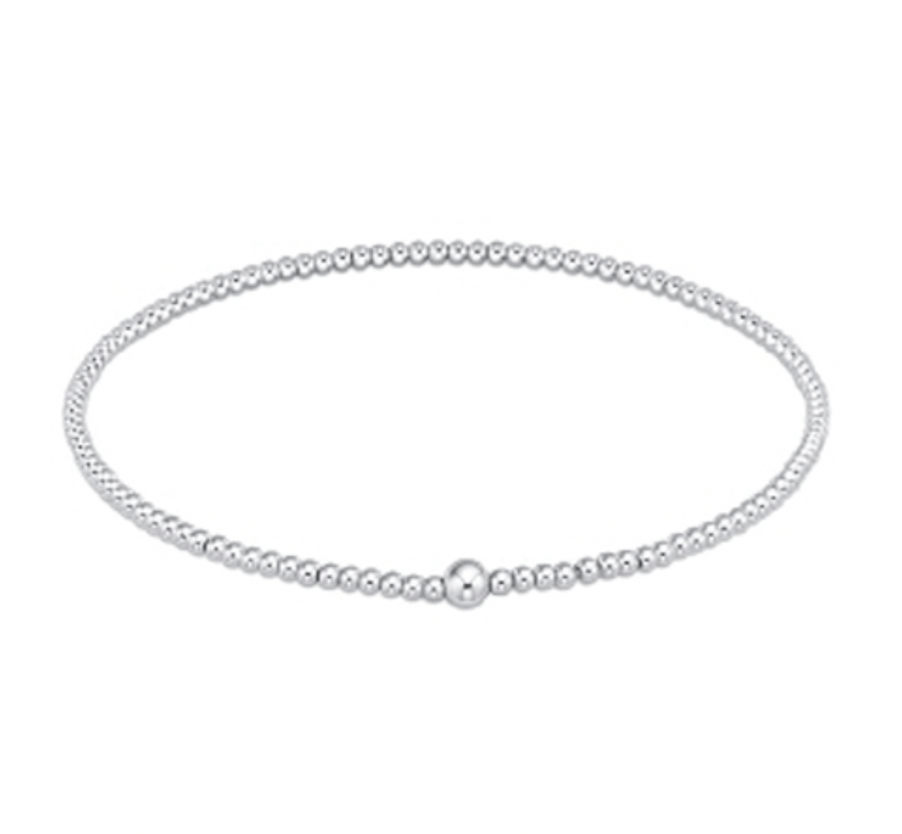 Sterling 2mm Classic Bead Bangle