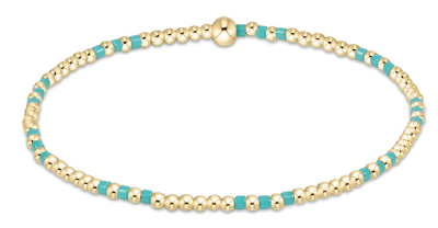 Turquoise Hope Joy 2mm Bead Bracelet