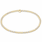 White Gameday Hope Gold Joy Bracelet