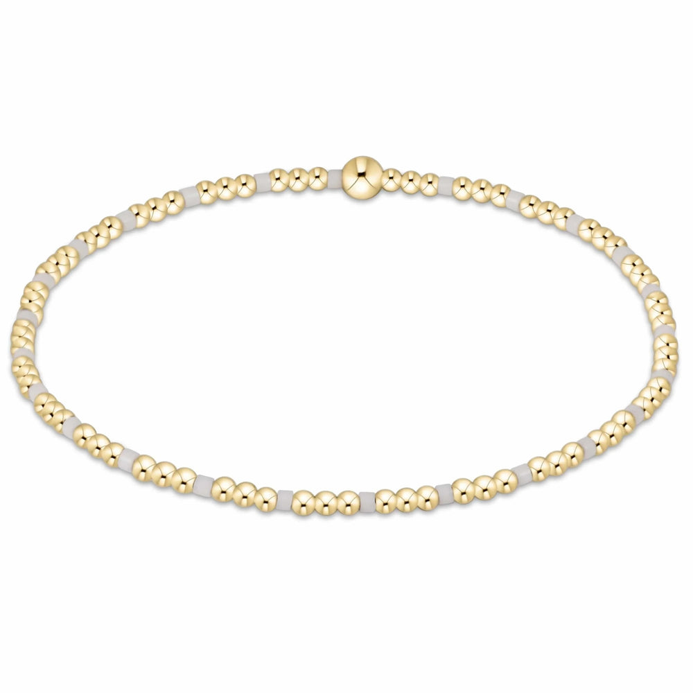 White Gameday Hope Gold Sincerity Bracelet