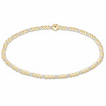 White Gameday Hope Gold Sincerity Bracelet