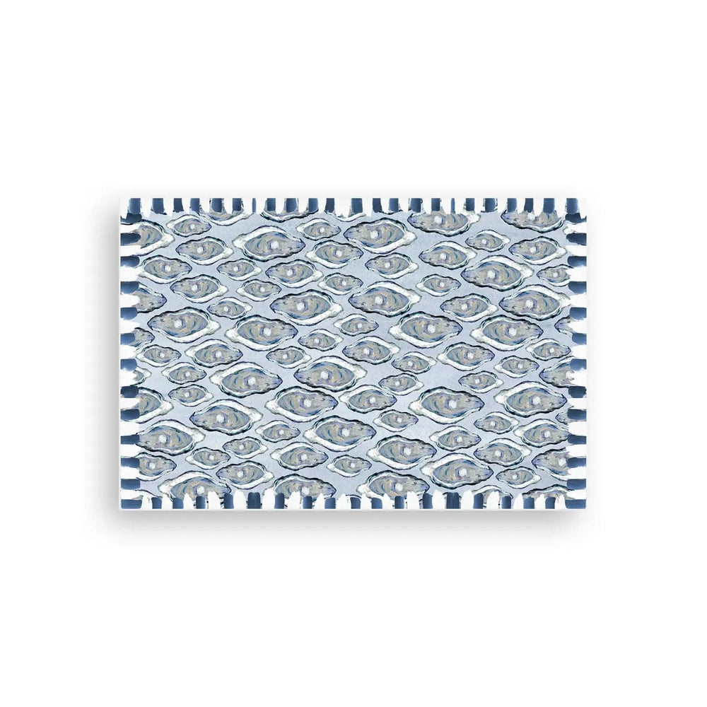 Blue Oysters Vinyl Floor Mat