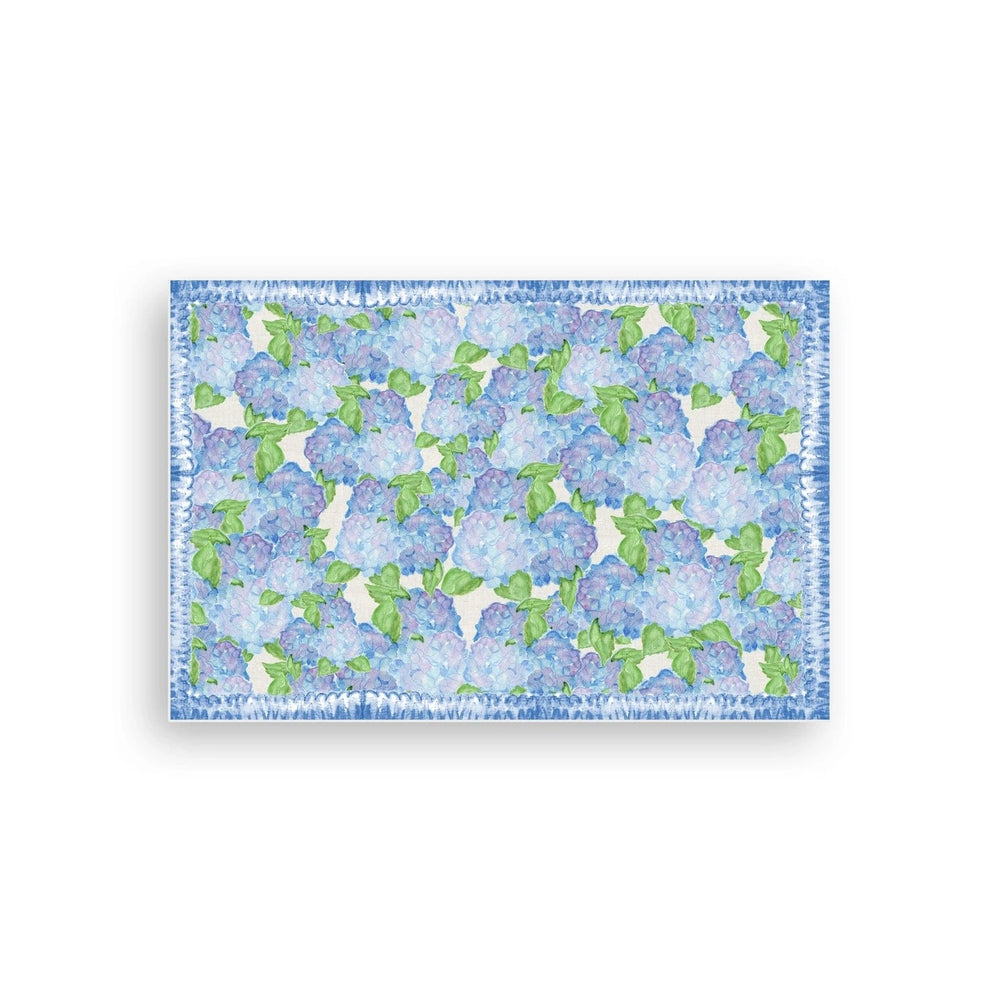 Hydrangea Vinyl Floor Mat