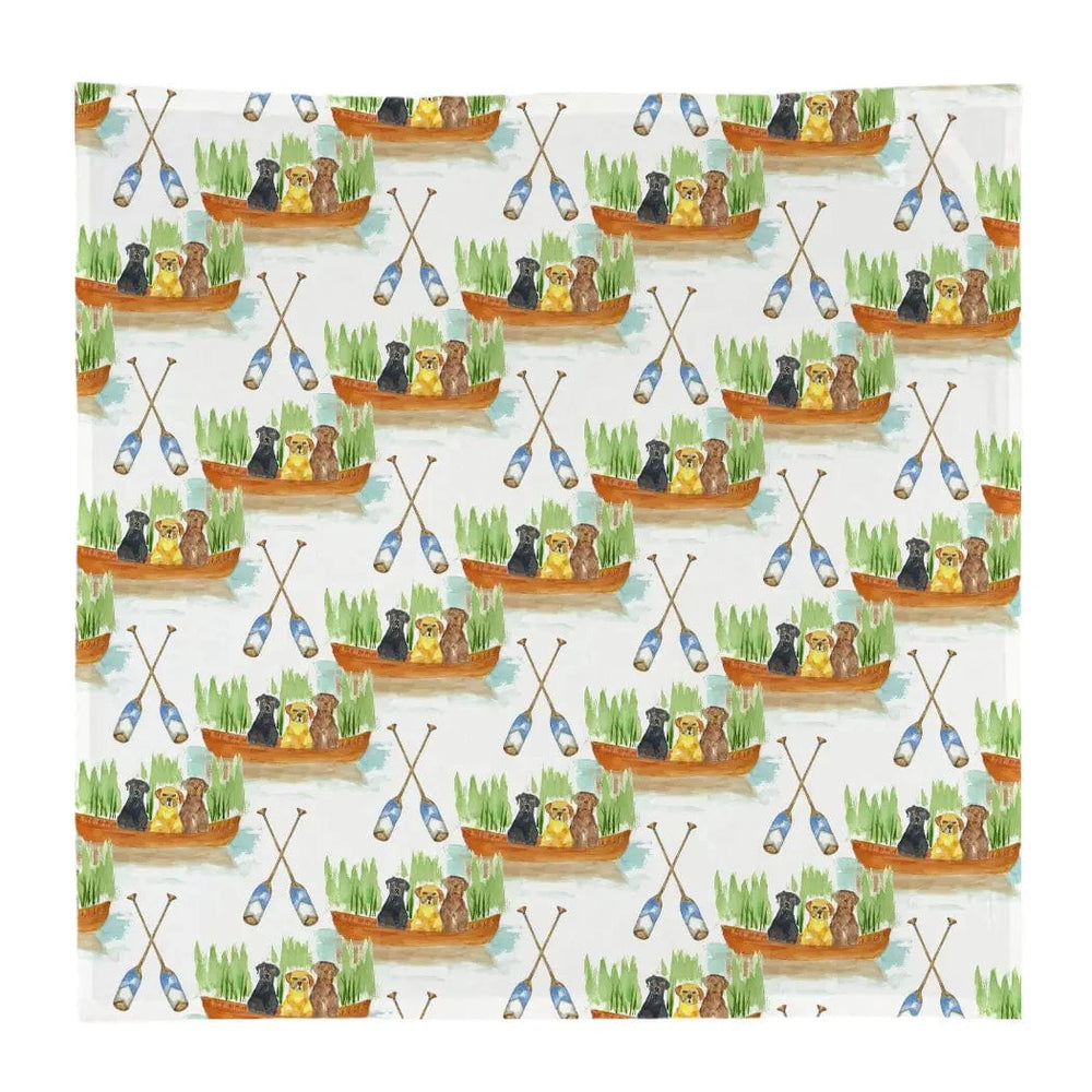 Labs in A Boat Kitchen Square Towel