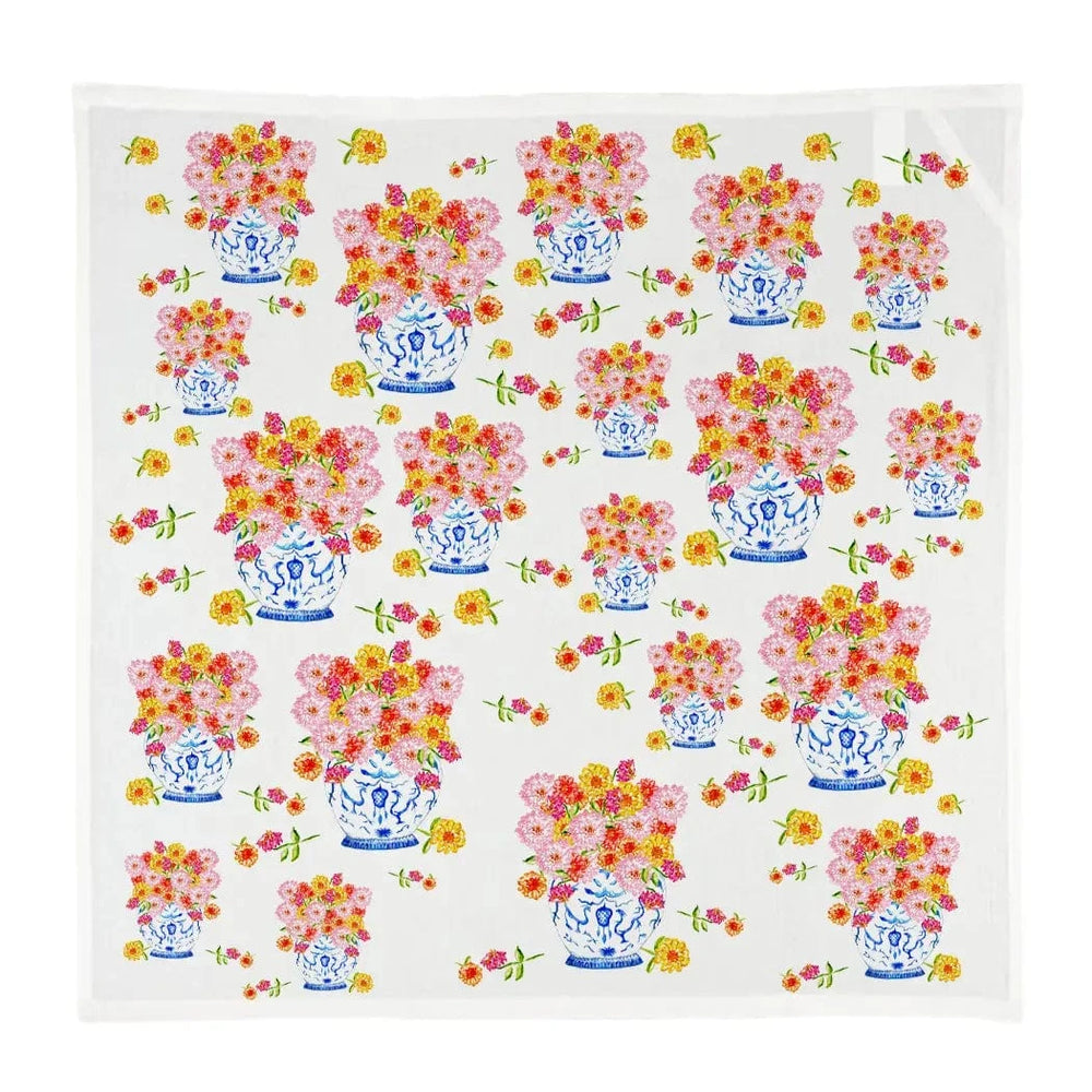 Zinnias Kitchen Square Towel