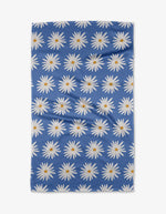 Blue Daisies Tea Towel