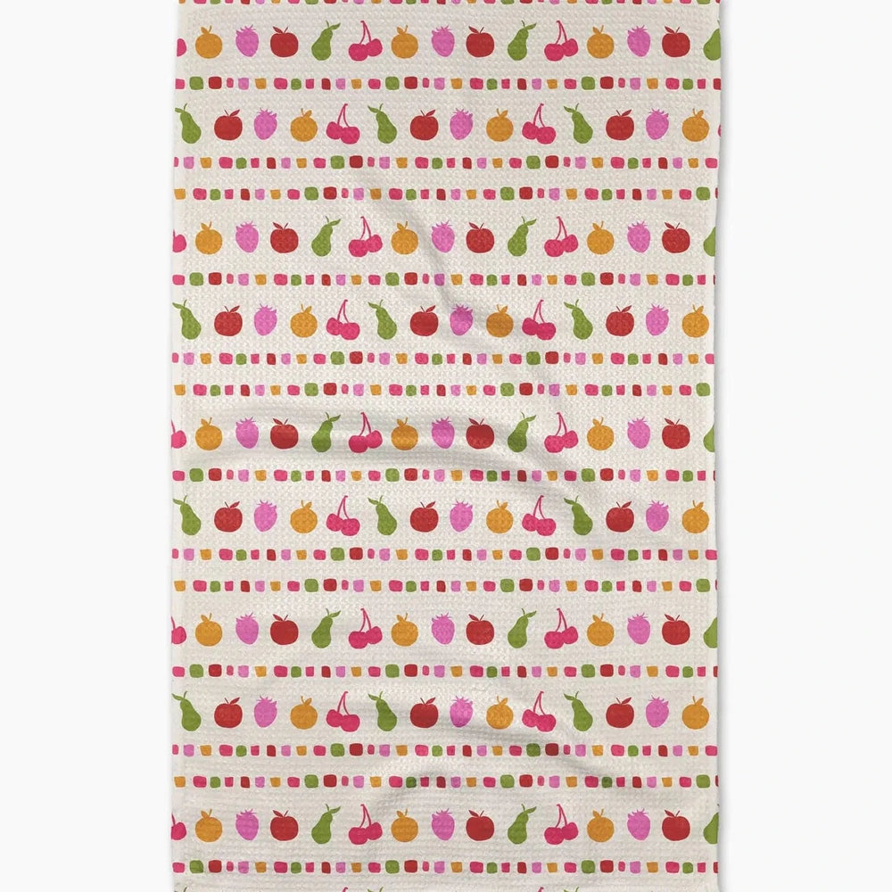 Geometry Fruit At The Party Tea Towel