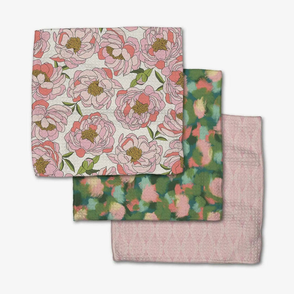 Peony Paradise Dishcloth Set