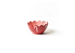 Candy Cane Scallop Small Bowl