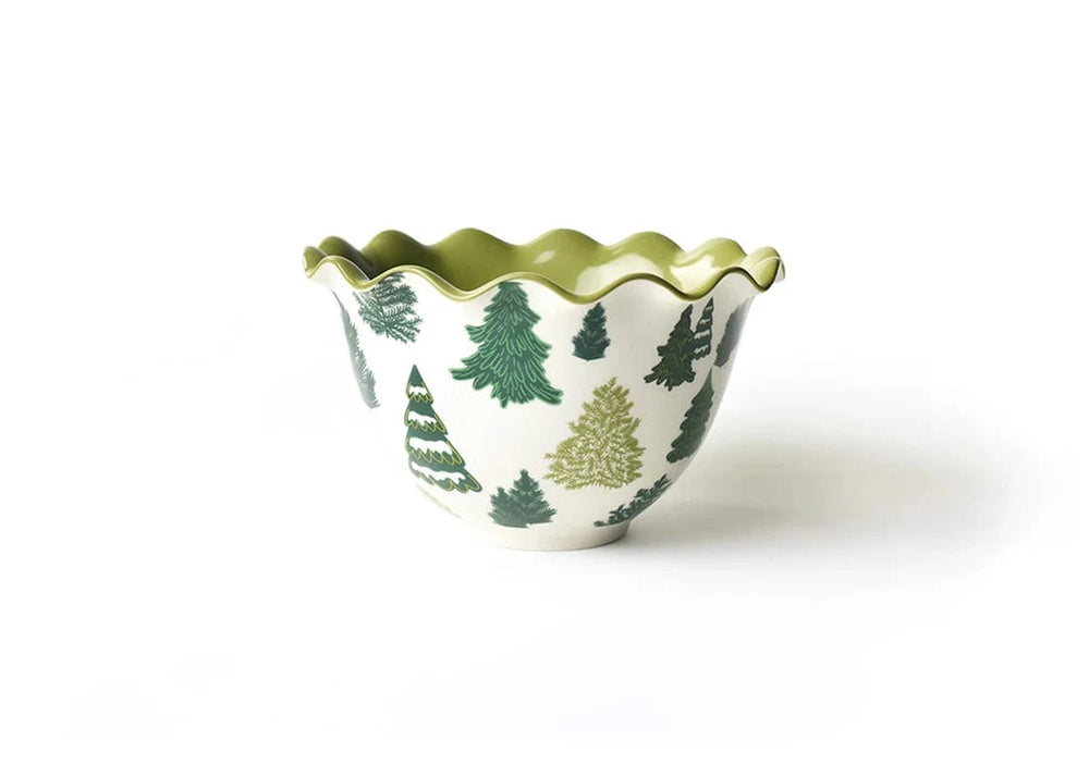 Fir Forest Large Ruffle Bowl