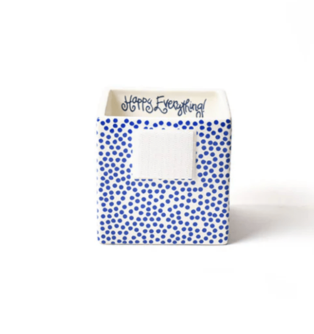 Happy Everything Indigo Small Dot Small Mini Nesting Cube
