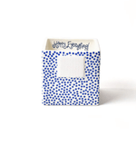 Happy Everything Indigo Small Dot Small Mini Nesting Cube