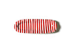Red Stripe Ruffle Skinny Tray