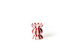 Red Stripe Small Candle Holder