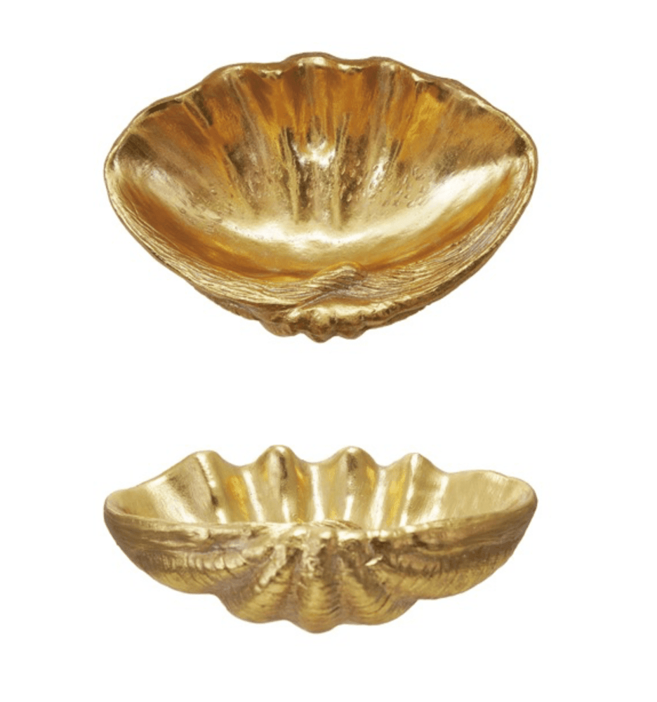 Gold Foil Shell Bowl