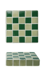 Hazel Mazel Green Tile Trivet