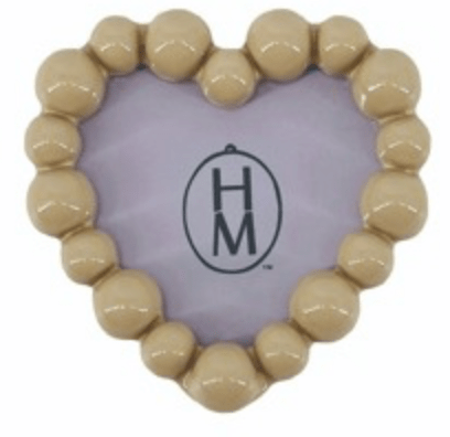 Hazel Mazel Taupe Heart Magnet Frame