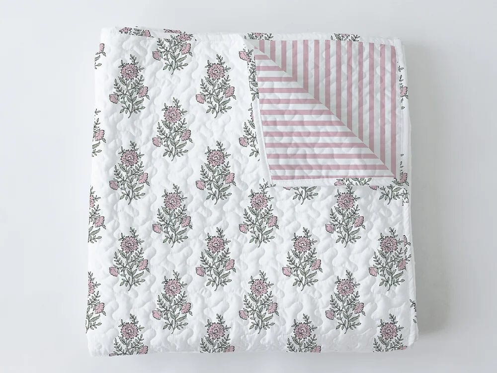 Ida Mae Home Pink Claire Baby Blanket