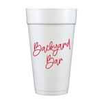 Backyard Bar Foam Cups-Set of 10