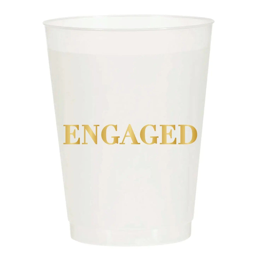 It's So Wright Engaged Frosted Cups-Set of 6
