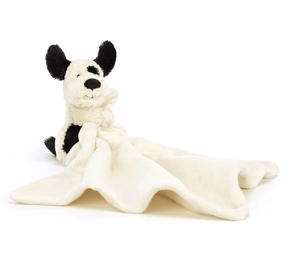 Bashful Black & Cream Puppy Soother