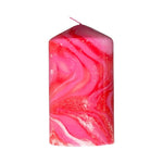 JingleNog Rosa Pillar Candle