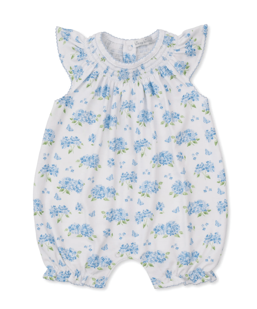 Blue Hydrangeas 0-3M Short Playsuit