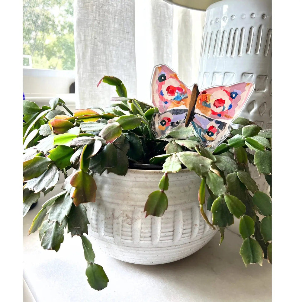 Lauren Dunn Butterfly Acrylic Plant Stick