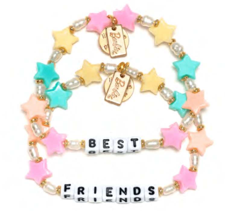 Best Friends Pink Split Heart Charm Multi-Strand Bracelets - 2 Pack | Icing  US