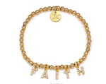 Faith Dripping Gold Little Words Project Bracelet