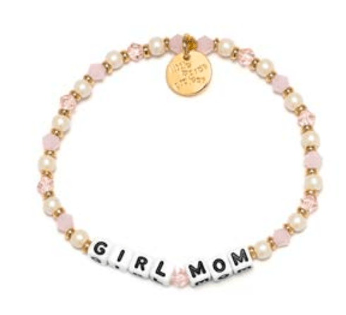 Girl Mom Strawberry Milk Little Words Project Bracelet