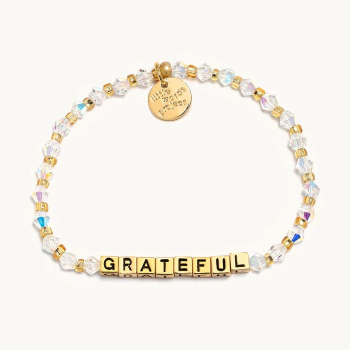 Little Words Project Grateful Gold Letter Little Words Project Bracelet