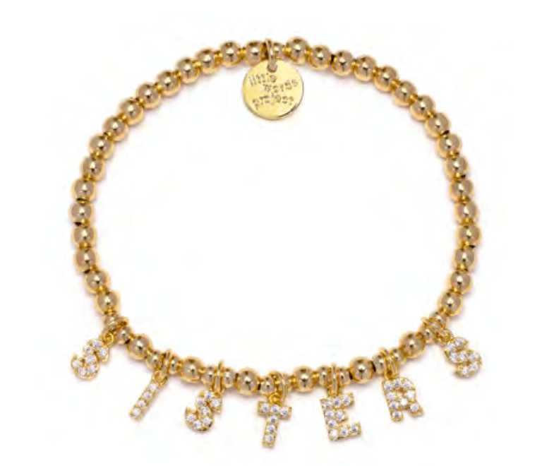 Sisters Dripping Gold Little Words Project Bracelet