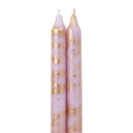 Northern Lights Petal & Gold Taper Candles