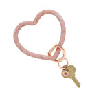 O-Venture Rose Gold Confetti Heart Key Ring