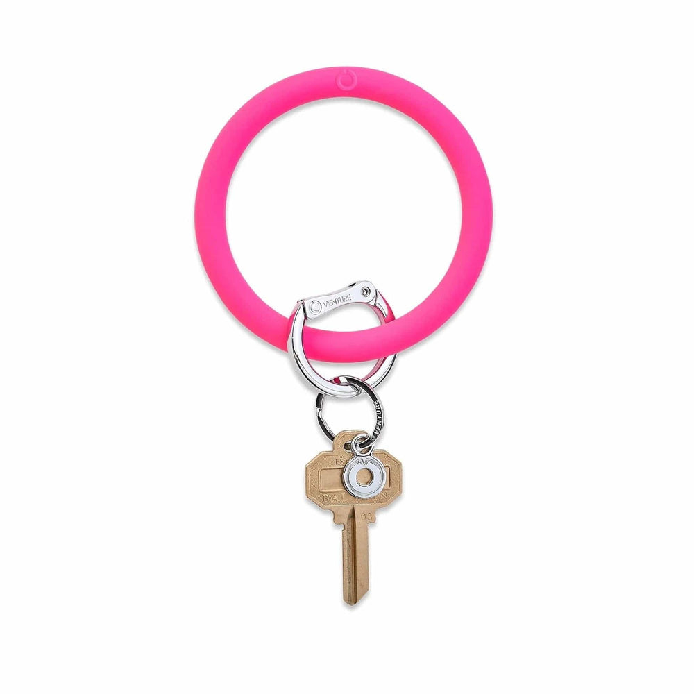 Tickled Pink Big O Key Ring