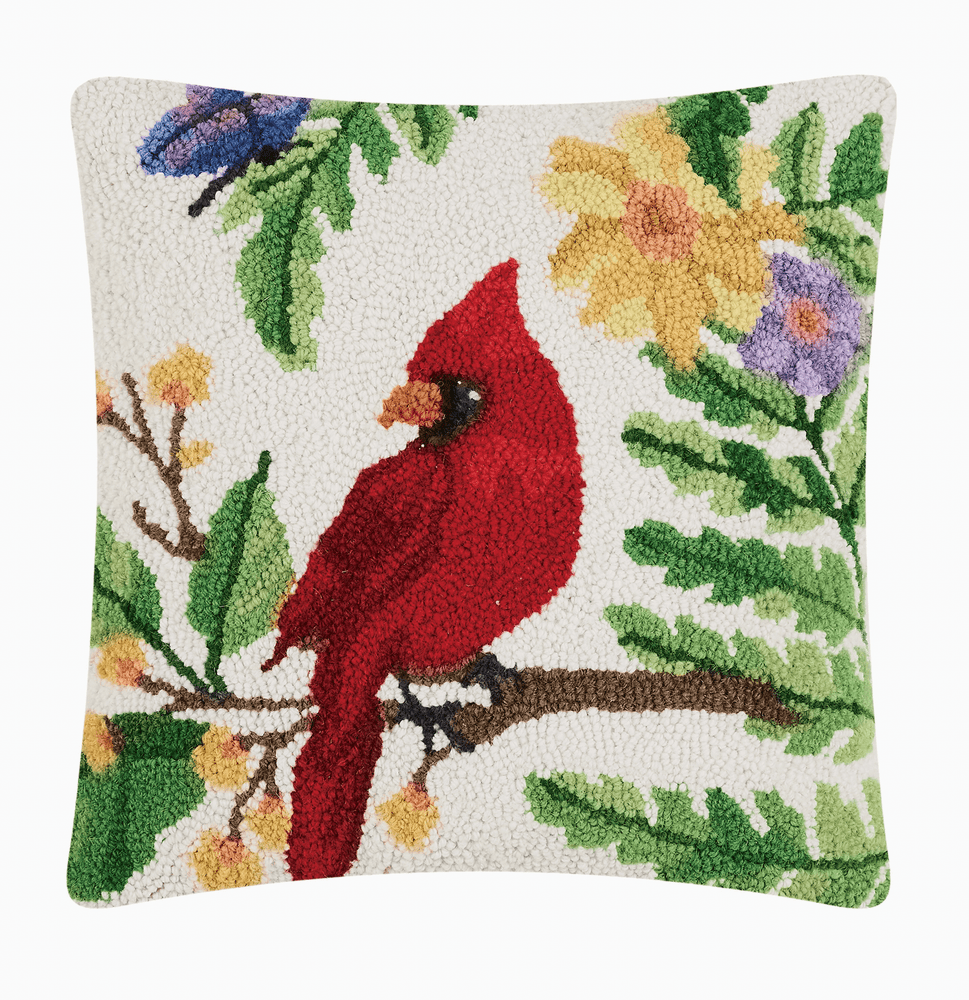Cardinal Hook Pillow