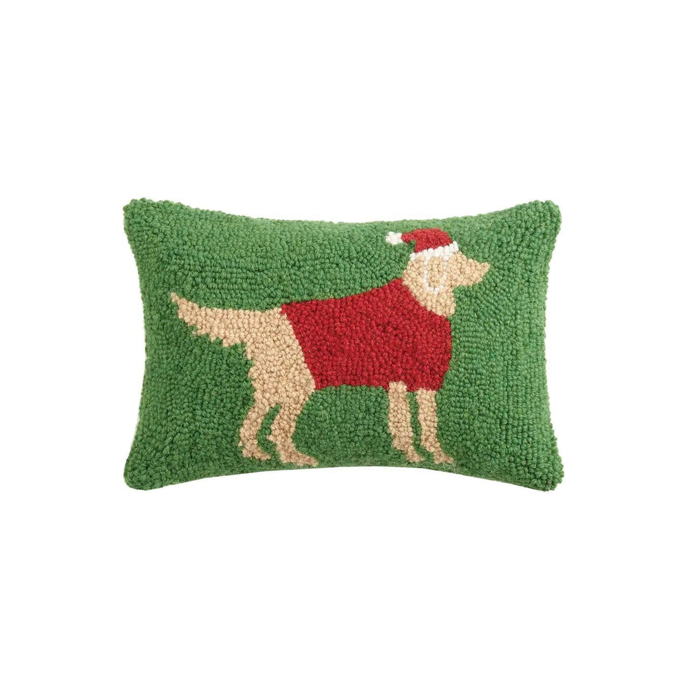 Christmas Golden Retriever Hook Pillow