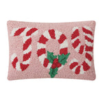 Joy Candy Cane Hook Pillow